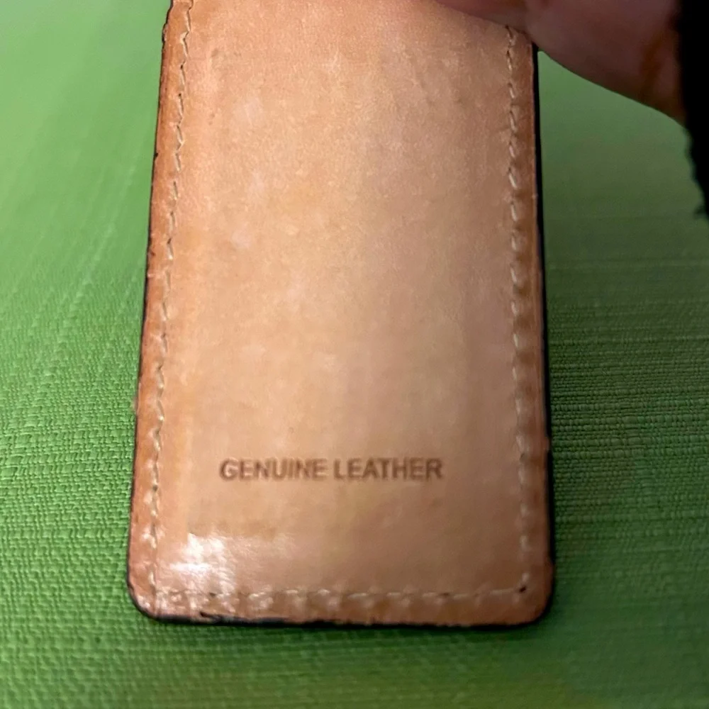 Fossil Brown Leather Money Clip